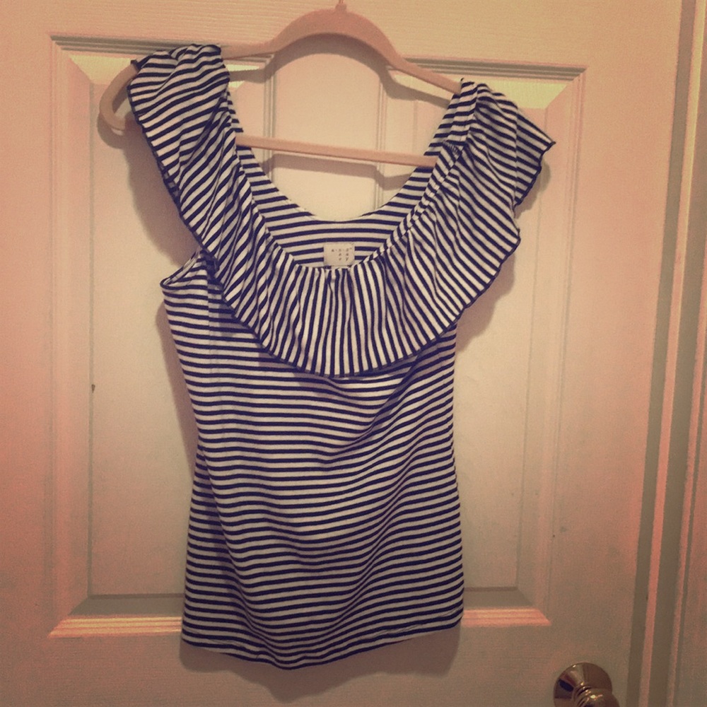 💐 Stripe Off-Shoulder Top A New Day Target